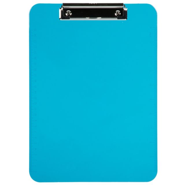 JAM Paper Plastic Clipboards with Metal Clip, 9in x 13in, Blue, Pack Of 12 MPN:340926882A