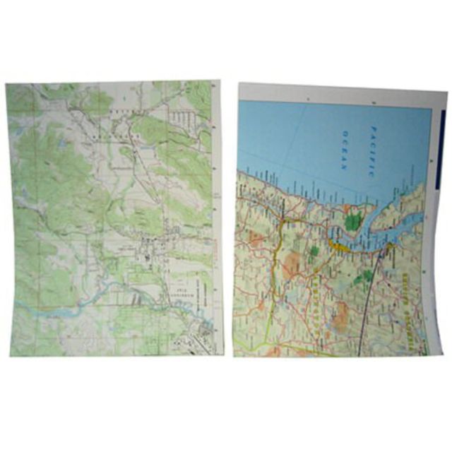JAM Paper Color Multi-Use Printer & Copier Paper, Letter Size (8 1/2in x 11in), Pack Of 50 Sheets, 28 Lb, Map Design (Min Order Qty 5) MPN:163969