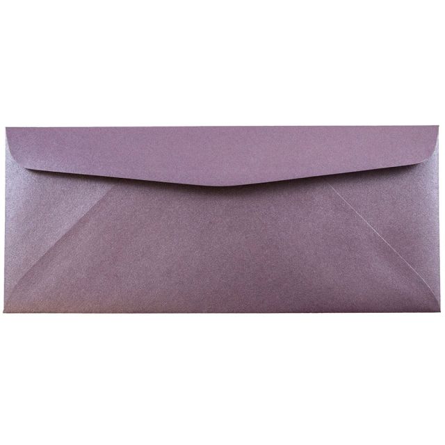 JAM Paper # 10 Business Booklet Envelopes, Gummed Seal, Ruby Purple, Pack Of 25 (Min Order Qty 3) MPN:V018288