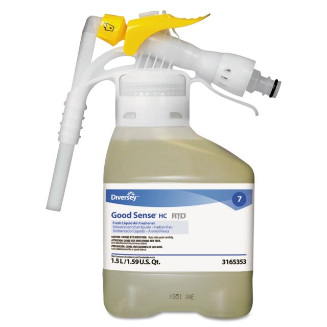 Diversey Good Sense Liquid Odor Counteractant, Fresh Scent, 50.72 Oz, Pack Of 2 MPN:DVO93165353