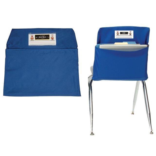 Seat Sack Chair Pocket, Large, 17in, Blue, Pack Of 2 (Min Order Qty 2) MPN:SSK00117BL-2