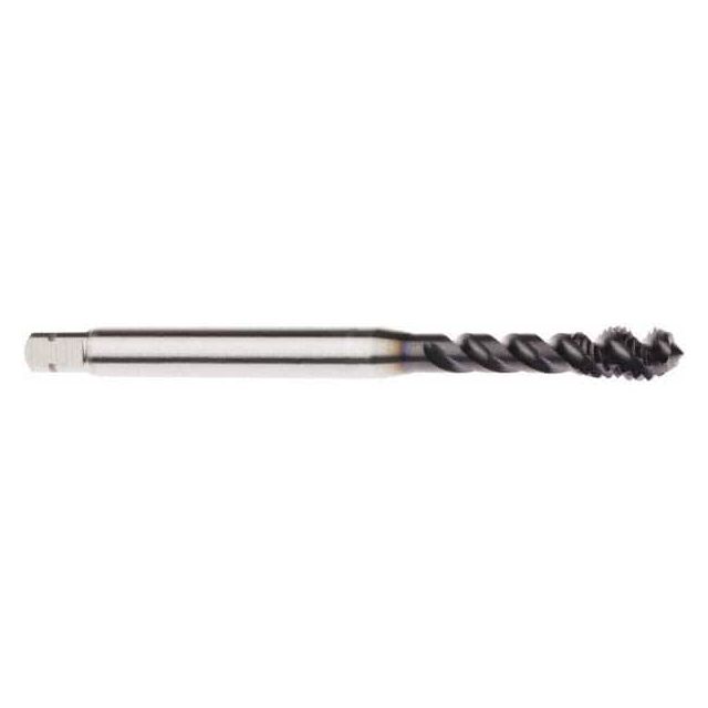 Spiral Flute Tap: M8 x 1.25, Metric, 3 Flute, Modified Bottoming, 6HX Class of Fit, Powdered Metal, AlTiN Finish MPN:03000008