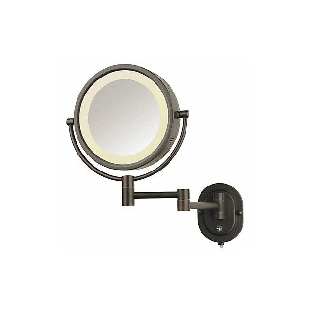 Lighted Makeup Mirror 10 in W 13 in H MPN:HLBZSA895