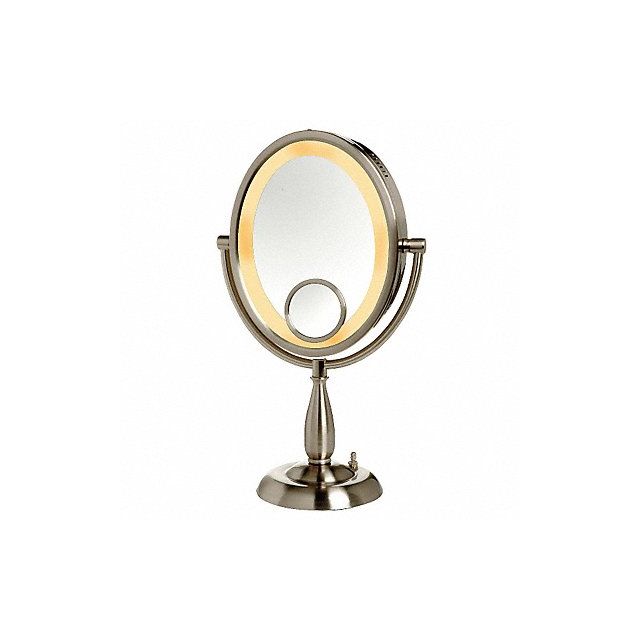 Lighted Makeup Mirror 10 in W 18 in H MPN:HLNTP1015V