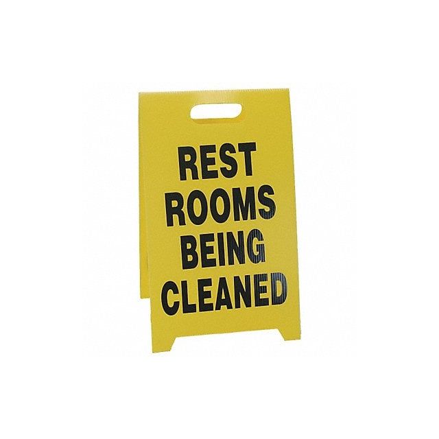 Restroom Sign 20 in x 12 in Plastic MPN:TP-CREST