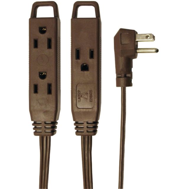 AXIS 3-Outlets Power Strip - Right-angled Connector - 3 - 8 ft Cord (Min Order Qty 10) MPN:45504