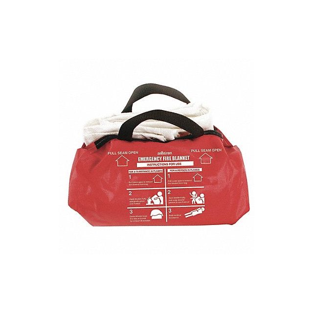 Fire Blanket and Duffel Bag Fiberglass MPN:S97452