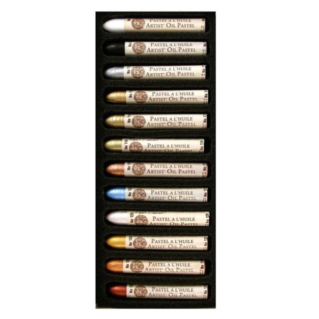 Sennelier Oil Pastels, Assorted Iridescent, Set Of 12 MPN:10-132520-121