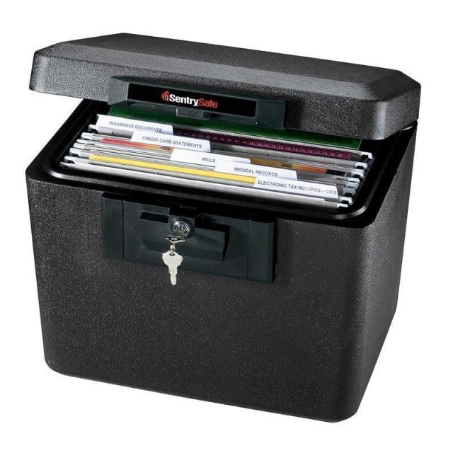 SentrySafe 1170 Security Fire File, 13 3/5inH x 15 3/10inW x 12 1/10inD, Black 1170BLK