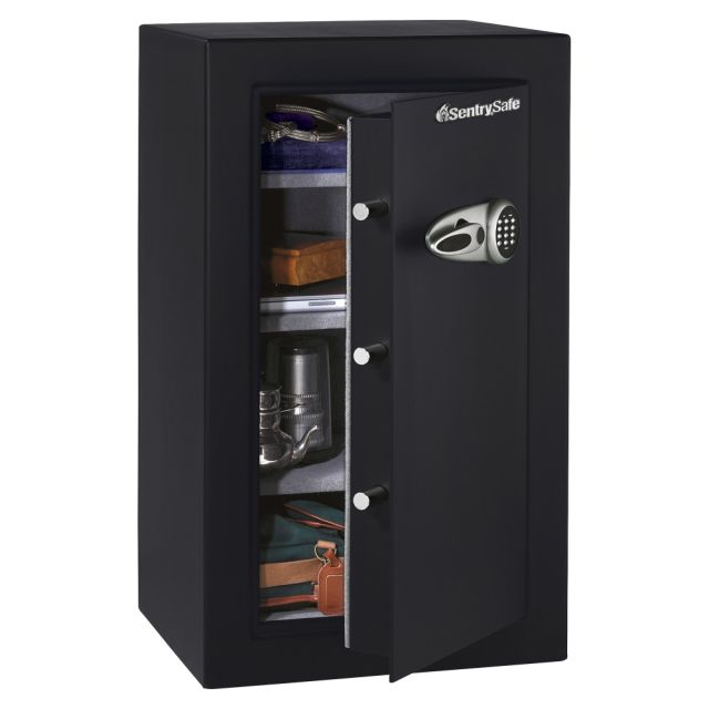 SentrySafe Executive Security Safe With Electronic Lock, 6.10 Cu Ft Capacity, Black/Steel MPN:T0331