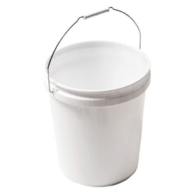 5 Gal, Plastic Round White Bucket & Pail Kit MPN:46228
