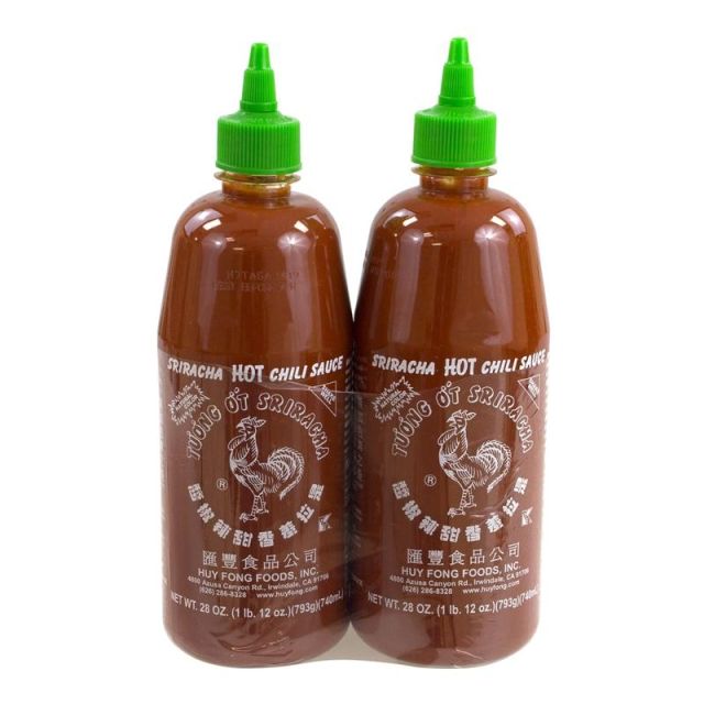 Sriracha Hot Chili Sauce, 28 Oz, Pack Of 2 Bottles (Min Order Qty 3) MPN:10