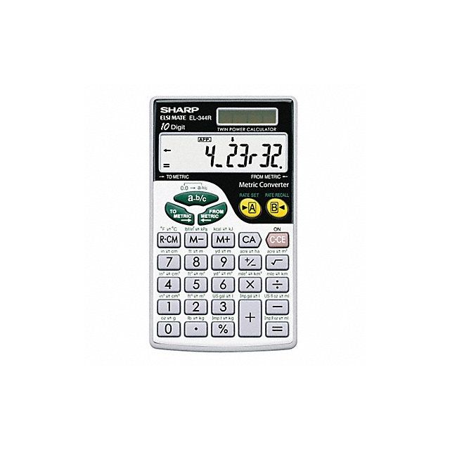 Metric Conversion Calculator 10 Digit MPN:SHREL344RB