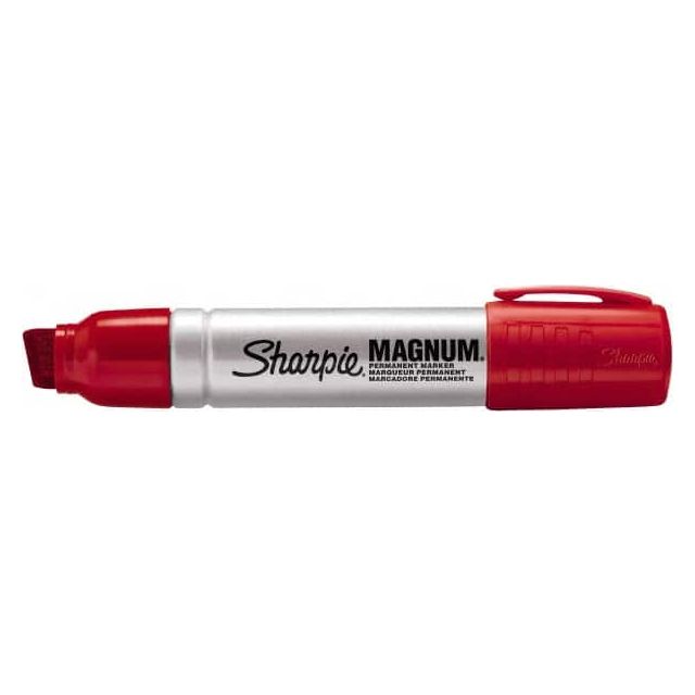 Permanent Marker: Red, Alcohol-Based, Chisel Point MPN:44002