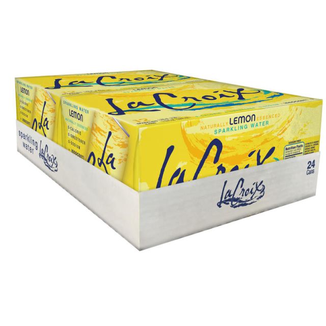 LaCroix Core Sparkling Water with Natural Lemon Flavor, 12 Oz, Case of 24 Cans (Min Order Qty 3) MPN:15021239