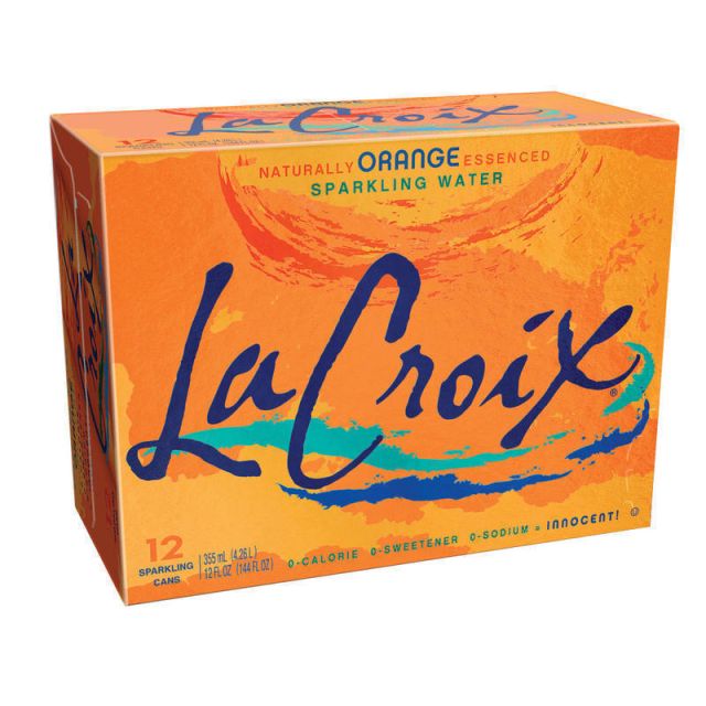 LaCroix Core Sparkling Water with Natural Orange Flavor, 12 Oz, Case of 12 Cans (Min Order Qty 5) MPN:15021241EA