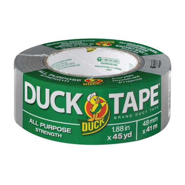 Duck Colored Duct Tape, 1 7/8in x 45 Yd., Silver (Min Order Qty 9) MPN:394468