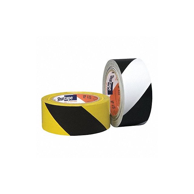 Floor Marking Tape Black/Yellow PK24 MPN:VP 415