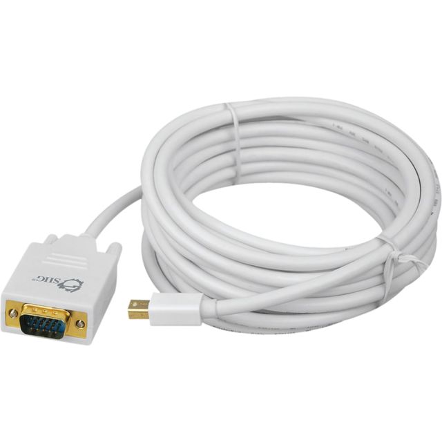 SIIG 15ft Mini DisplayPort to VGA Converter Cable (Min Order Qty 3) MPN:CB-DP1111-S1