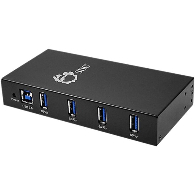 SIIG 4-Port Industrial USB 3.0 Hub with 15KV ESD Protection - USB - External - 4 USB Port(s) - 4 USB 3.0 Port(s) MPN:ID-US0411-S1