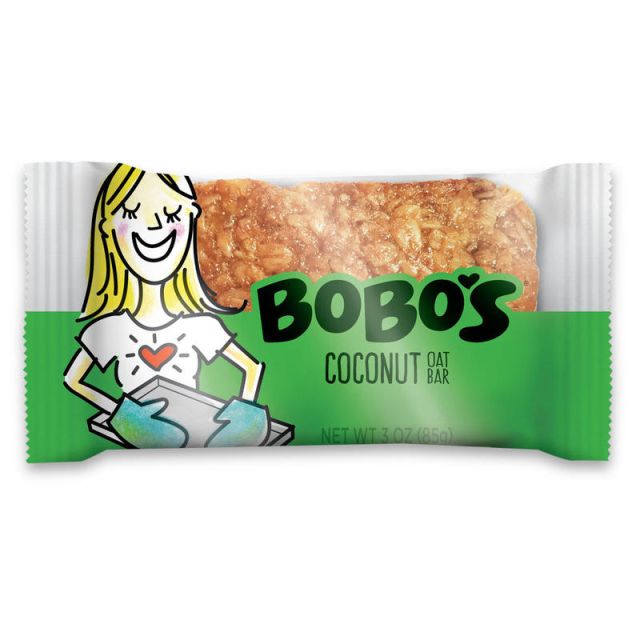 BoBos Oat Bars, Coconut, 3.5 Oz, Box of 12 Bars (Min Order Qty 2) MPN:103-D-IN