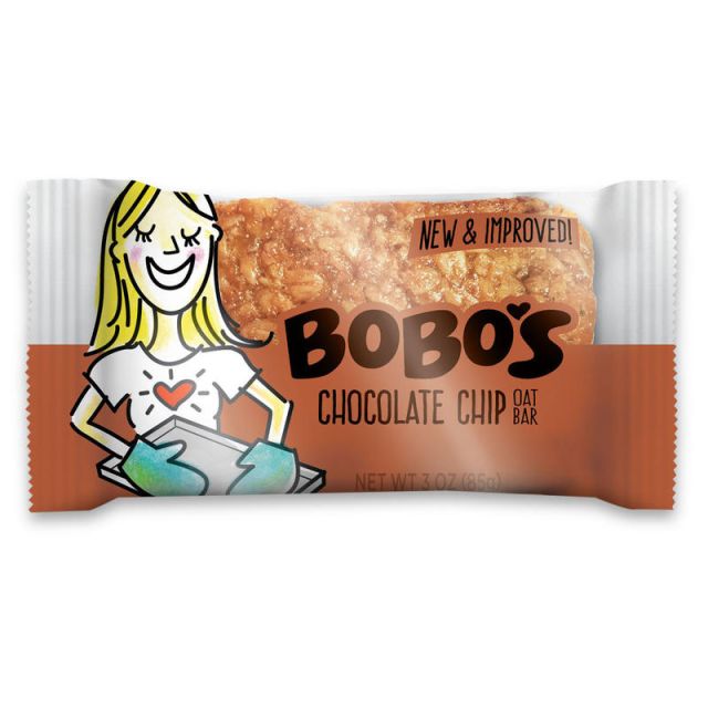 BoBos Oat Bars, Chocolate Chip, 3.5 Oz, Box of 12 Bars (Min Order Qty 2) MPN:108-D-IN