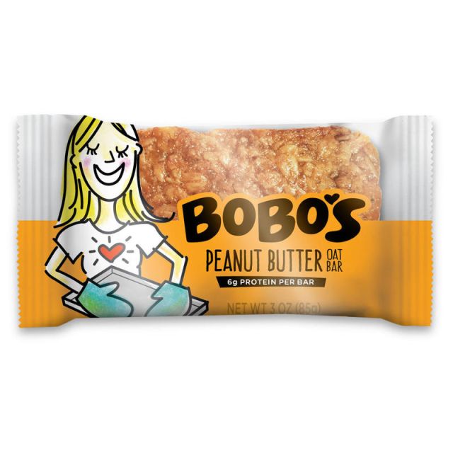 BoBos Oat Bars, Peanut Butter, 3.5 Oz, Box of 12 Bars (Min Order Qty 2) MPN:109-D-IN
