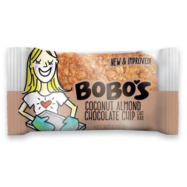 BoBos Oat Bars Coconut Almond Chocolate Chip, 3.5 Oz, Box of 48 Bars MPN:113-D-CS