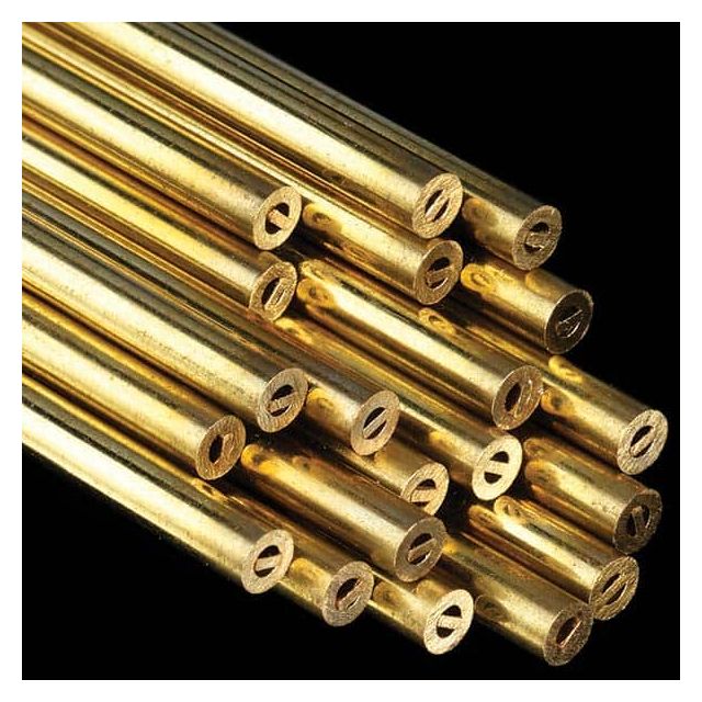 Electrical Discharge Machining Tubes, Tube Material: Brass , Overall Length: 1.0 , Channel Type: Single , Outside Diameter (mm): 1.00  MPN:BR-1.0X300MC