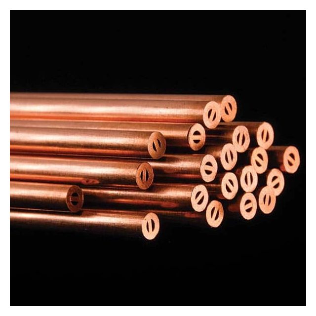 Electrical Discharge Machining Tubes, Tube Material: Copper , Overall Length: 1.0 , Channel Type: Single , Outside Diameter (mm): 1.00  MPN:CU-1.0X300MC