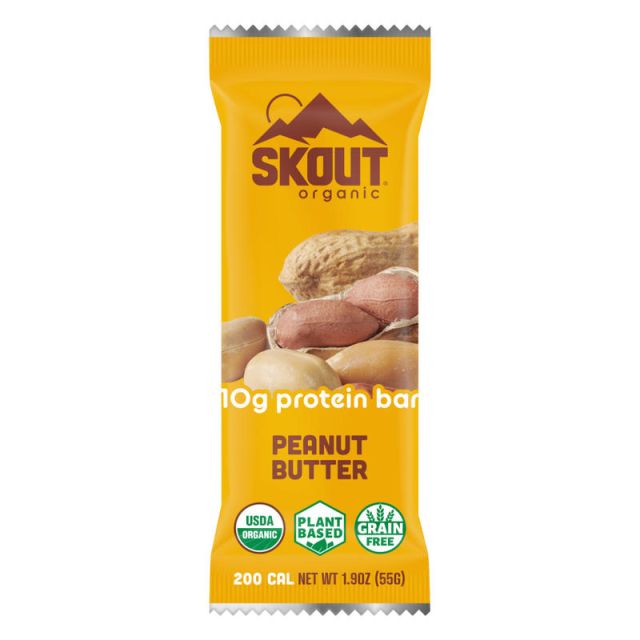 Skout Backcountry Peanut Butter Protein Bars, 1.9 Oz, Box Of 12 Bars (Min Order Qty 2) MPN:120030101