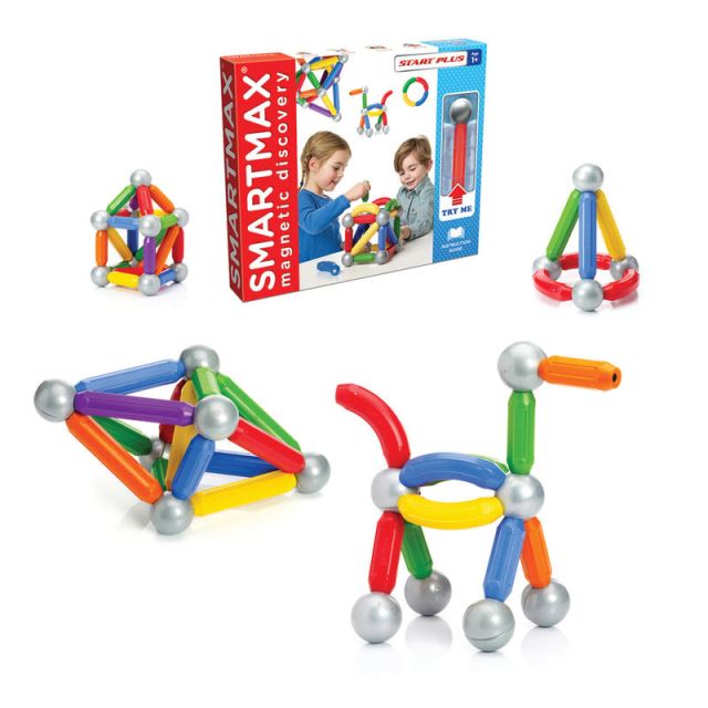 Smart Toys and Games SmartMax Magnetic Discovery Start Plus 30-Piece Set, Multicolor MPN:SMX310US