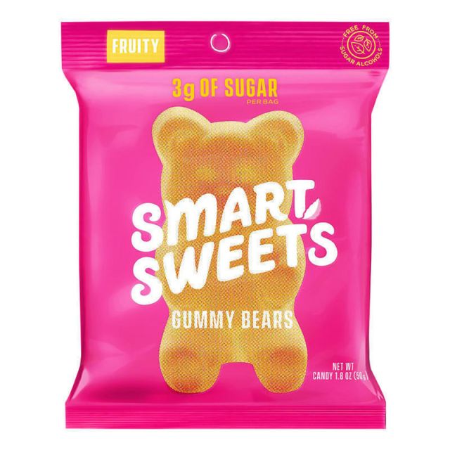 SmartSweets Gummy Bears, 1.8 Oz, Pack Of 12 Bags MPN:57511