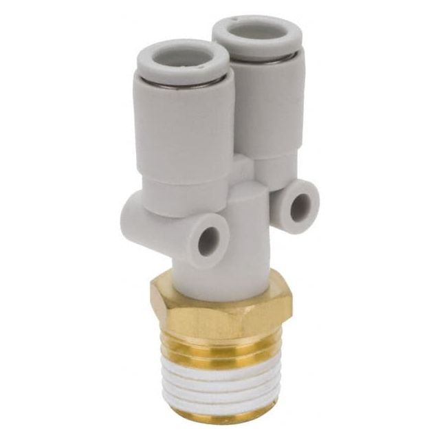 Push-to-Connect Tube Fitting: Y-Connector, 1/2