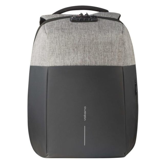 Volkano Smart Deux Backpack With 15.6in Laptop Pocket, Light Charcoal MPN:VK-7081-BKGR