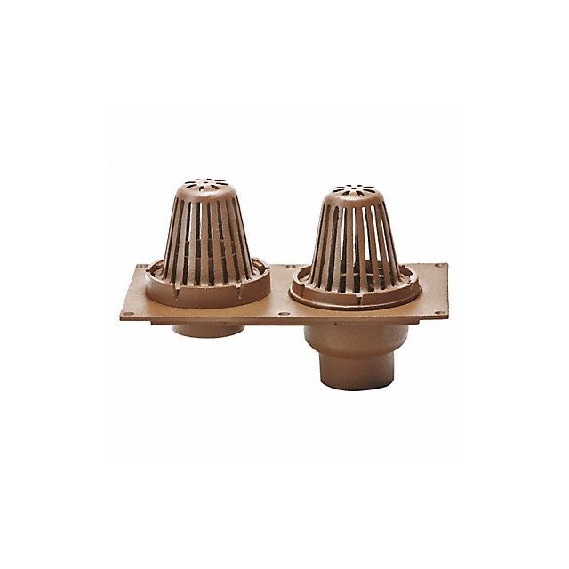 Roof Drain No-Hub 4in PipeDia Cast Iron MPN:148-Y04