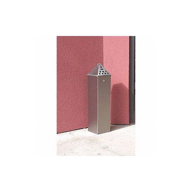 Cigarette Receptacle 1-3/4 gal Silver MPN:TBH01