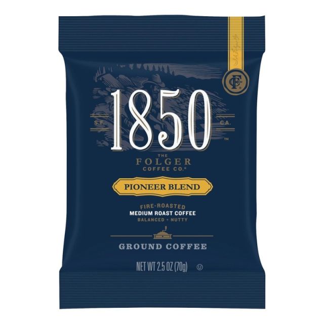 Folgers 1850 Coffee Fraction Single-Serve Packs, Pioneer Blend, Carton Of 24 MPN:21511