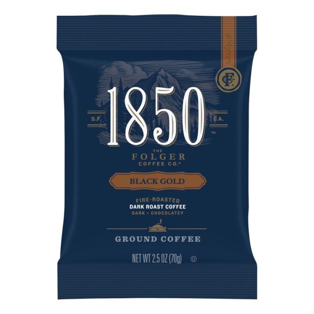 Folgers 1850 Coffee Fraction Single-Serve Packs, Black Gold, Carton Of 24 MPN:21512