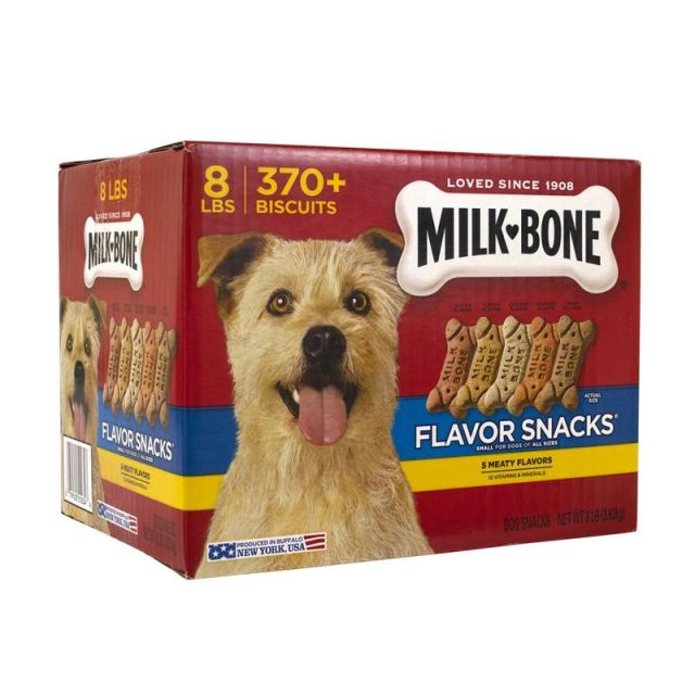 Milk-Bone Flavor Snacks Dog Biscuits, 8-Lb Box (Min Order Qty 2) MPN:220-00649