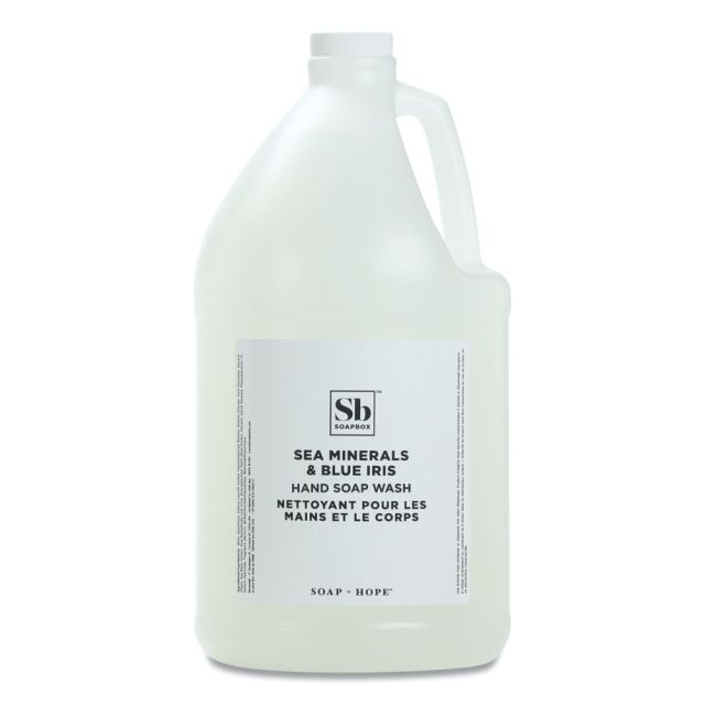 Soapbox Liquid Hand Soap, Sea Minerals And Blue Iris, 1 Gallon (Min Order Qty 2) MPN:SBX77143EA