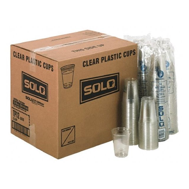 Pack of (1,000) Solo Plastic Cold Cups, 12 oz Clear MPN:DCCTP12CT