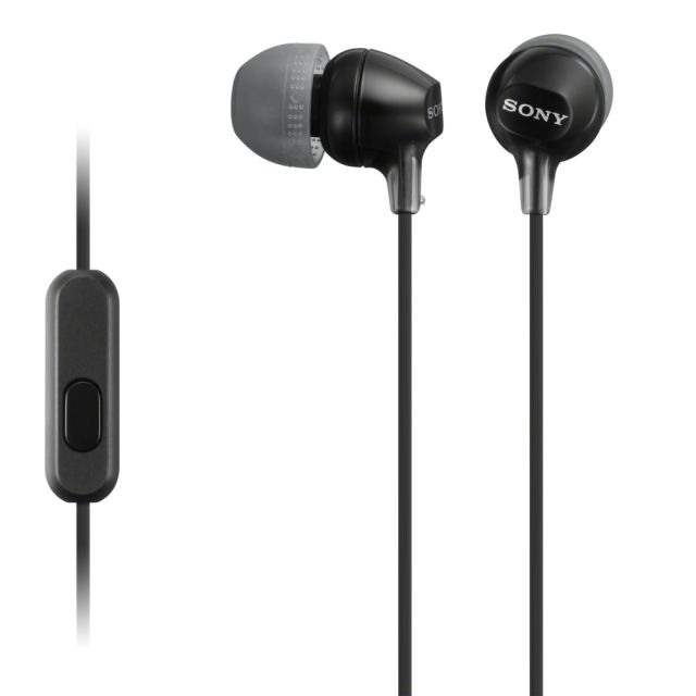 Sony EX Monitor In-Ear Headphones, Black (Min Order Qty 5) MPN:MDR-EX15AP/B