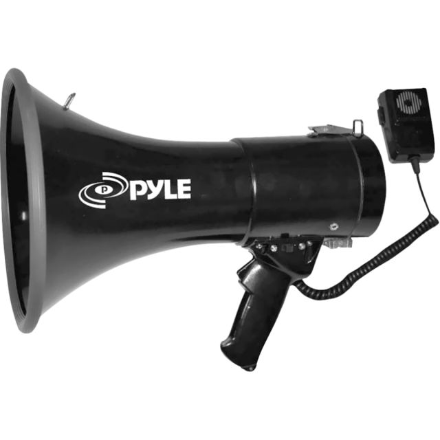 PylePro 50 Watts Professional Piezo Dynamic Megaphone w/3.5mm Aux-In For Digital Music/iPod PMP53IN