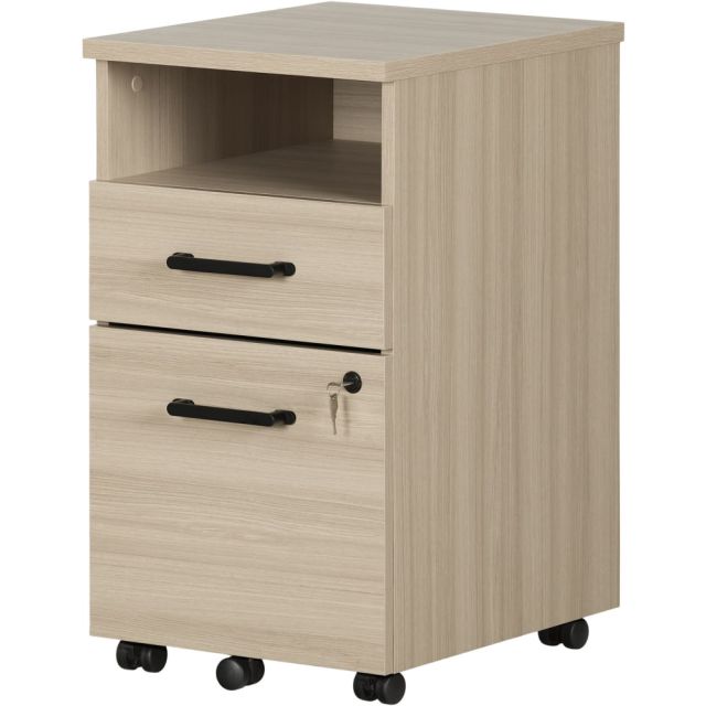 South Shore Zelia 16inW Lateral 2-Drawer Mobile File Cabinet, Soft Elm MPN:13356