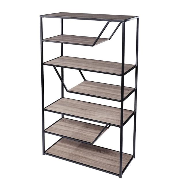 Southern Enterprises Barsby 68inH Etagere Bookcase, Brown MPN:HZ1091938