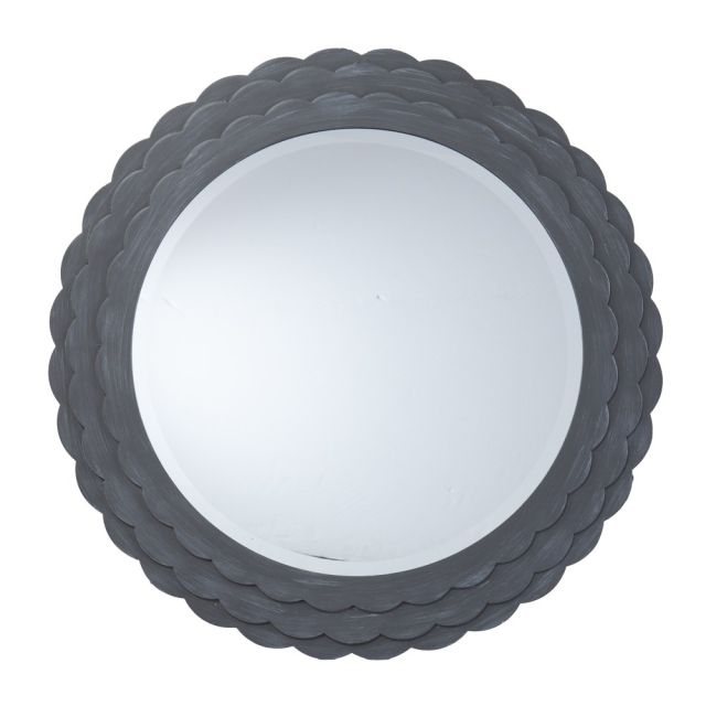 Southern Enterprises Dembley Round Decorative Mirror, 30-1/4inH x 30-1/2inW, Gray MPN:WS1092217