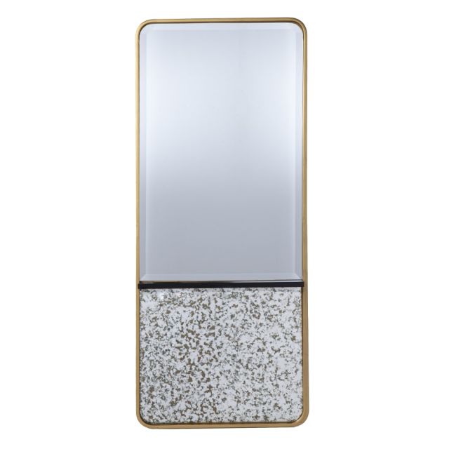 SEI Radmill Rectangular Wall Mirror, 25-1/2in x 53-1/4in, Gold/Black MPN:WS1108117