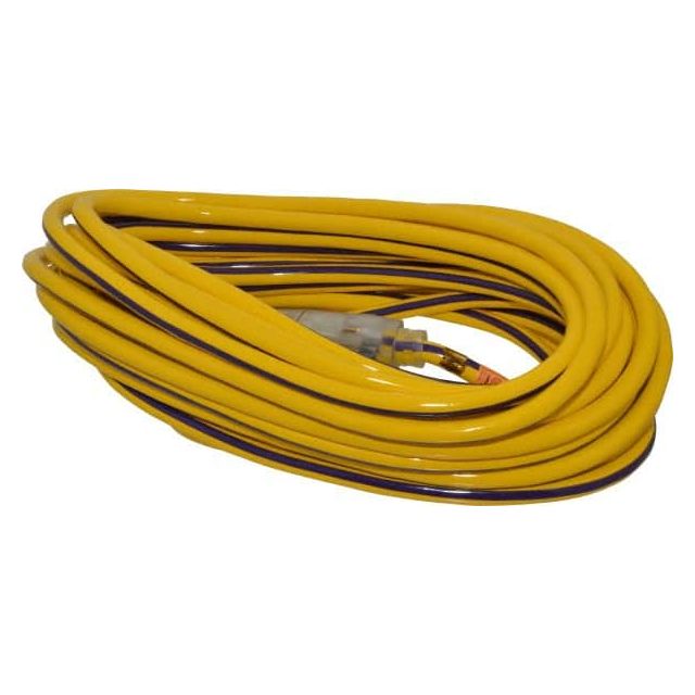 50', 12/3 Gauge/Conductors, Yellow/Purple Outdoor Extension Cord MPN:2548SW0022