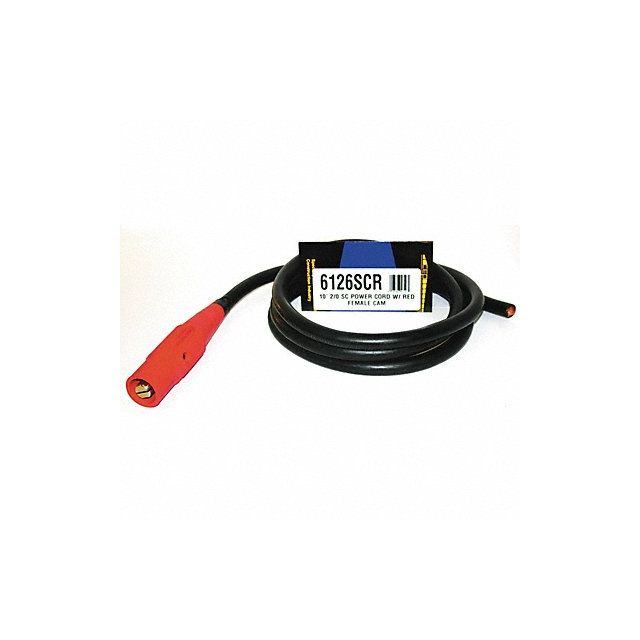 Cam Lock Power Cord 200A Red Cam 2/0 MPN:6126SCR